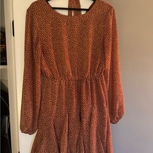 Vici Red Long Sleeve Dress